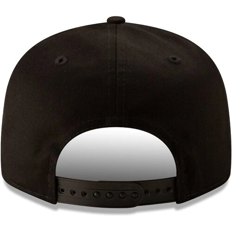 Las Vegas Raiders New Era Black Throwback 9FIFTY Adjustable Snapback Hat