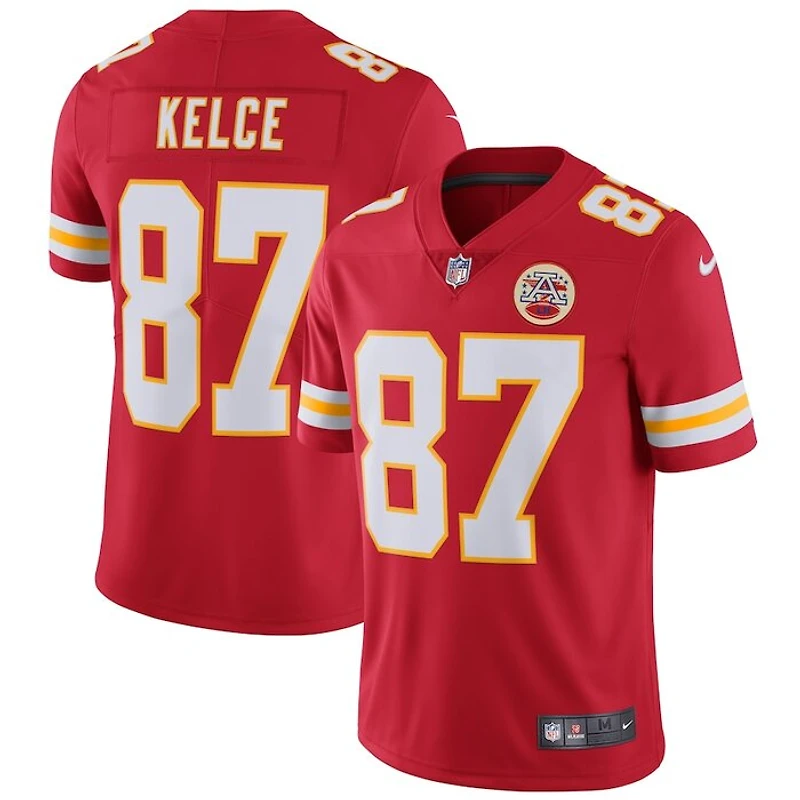 Kansas City Chiefs Travis Kelce Nike Vapor F.U.S.E Untouchable Limited Red Jersey