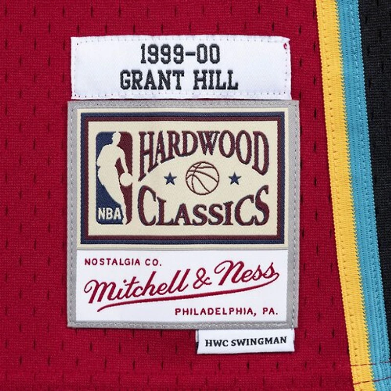 Detroit Pistons Grant Hill Mitchell & Ness 1999-2000 Hardwood Classics Swingman Player Red Jersey