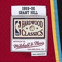 Detroit Pistons Grant Hill Mitchell & Ness 1999-2000 Hardwood Classics Swingman Player Red Jersey
