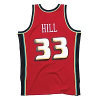 Detroit Pistons Grant Hill Mitchell & Ness 1999-2000 Hardwood Classics Swingman Player Red Jersey