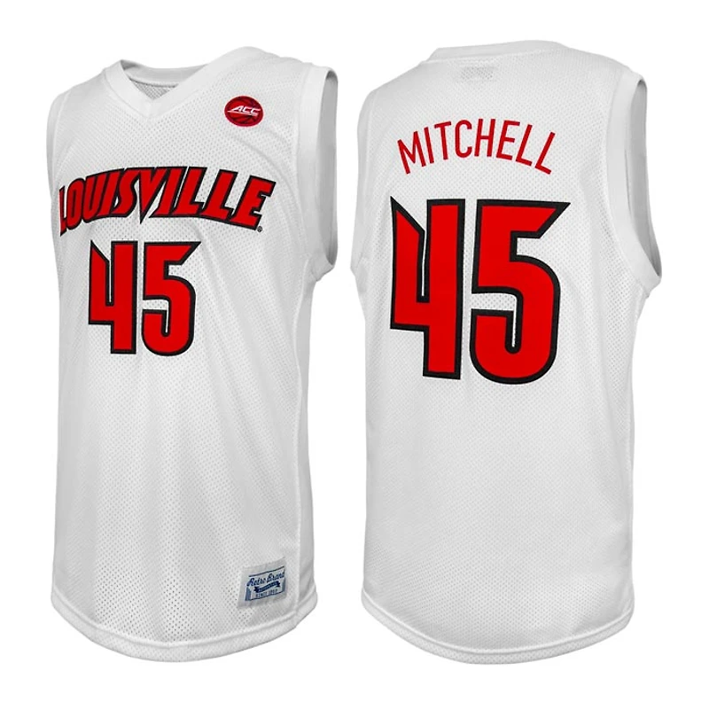 Donovan Mitchell Louisville Cardinals Original Retro Brand College Replica White Jersey