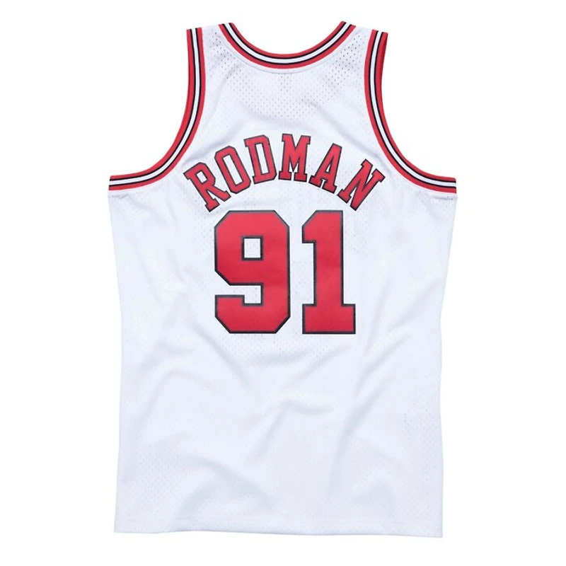 Chicago Bulls Dennis Rodman Mitchell & Ness 1997-98 Hardwood Classics Swingman Player White Jersey