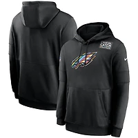 Philadelphia Eagles Nike Black 2020 Crucial Catch Sideline Performance Pullover Hoodie