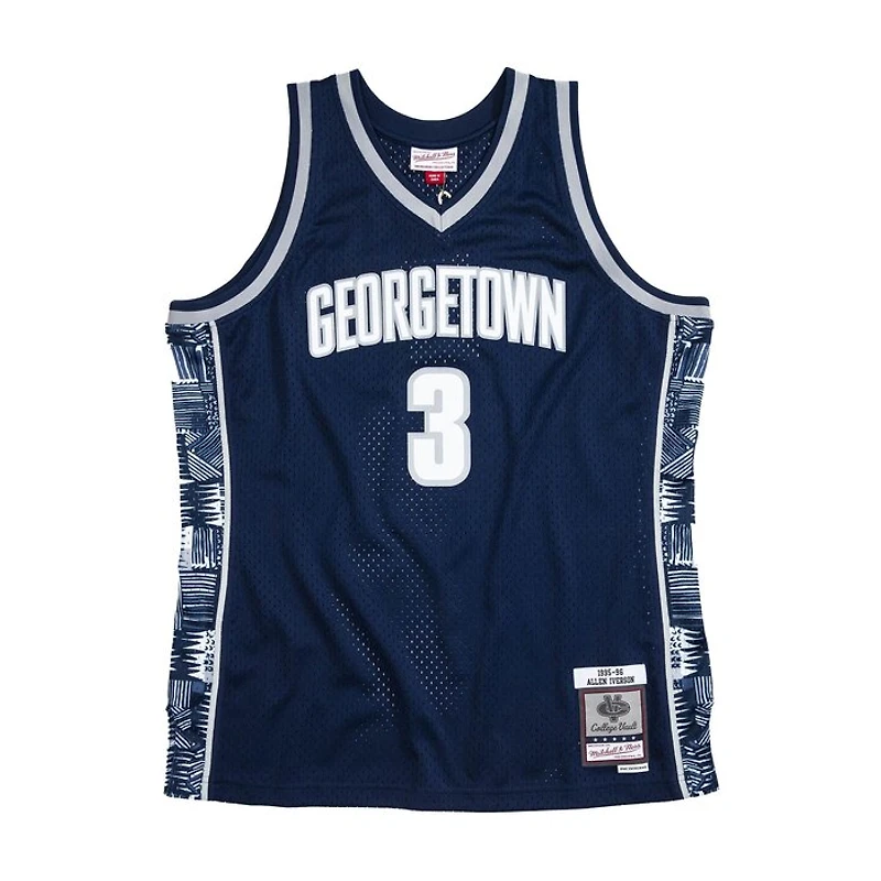 Georgetown University Allen Iverson Mitchell & Ness Swingman Navy Jersey