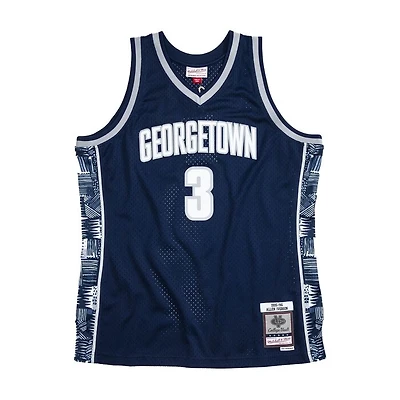Georgetown University Allen Iverson Mitchell & Ness Swingman Navy Jersey