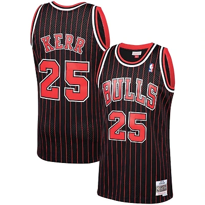 Chicago Bulls Steve Kerr Mitchell & Ness 1995-96 Hardwood Classics Swingman Black Jersey
