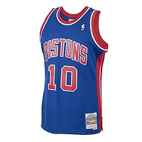Detroit Pistons Dennis Rodman Mitchell & Ness 1988-89 Hardwood Classics Swingman Royal Blue Jersey