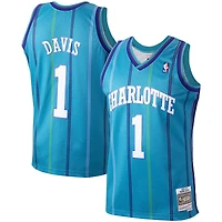 Charlotte Hornets Baron Davis Mitchell & Ness 1999-00 Hardwood Classics Swingman Teal Jersey