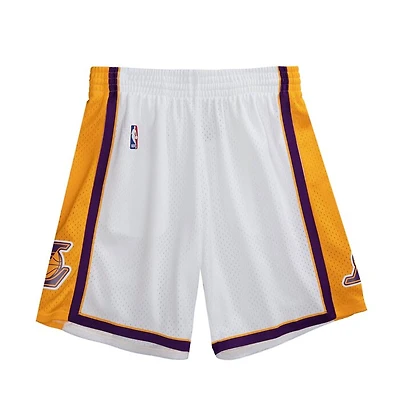 Los Angeles Lakers Mitchell & Ness Hardwood Classics White 2009-10 Swingman Shorts