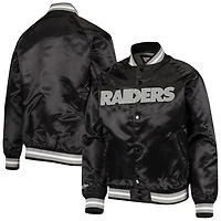 Las Vegas Raiders Mitchell & Ness Lightweight Black Satin Jacket