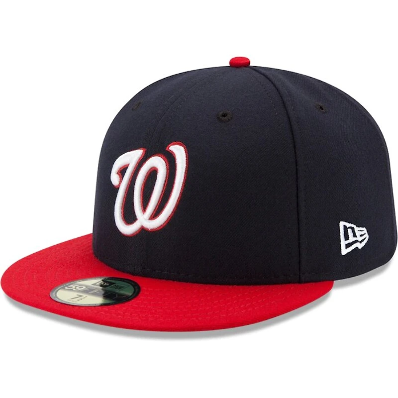Washington Nationals New Era Navy Red Alternate Authentic Collection On-Field 59FIFTY Fitted Hat