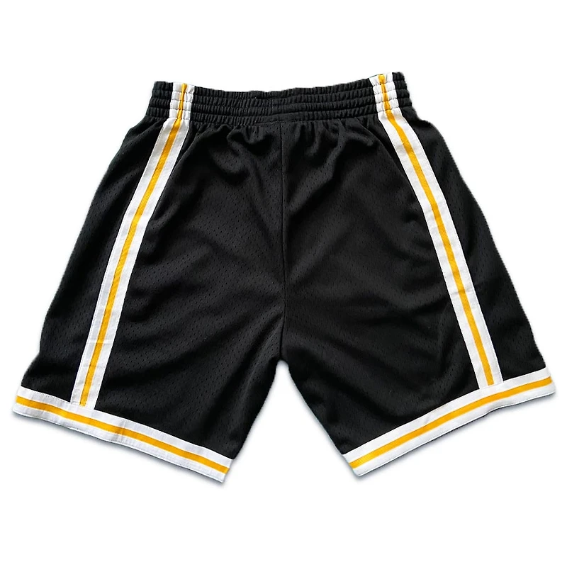 Los Angeles Lakers Mitchell & Ness 1996-97 Hardwood Classics Custom Black Swingman Shorts