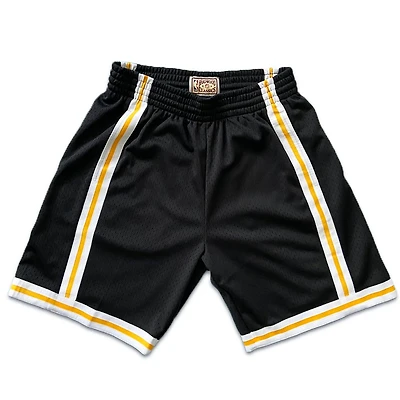 Los Angeles Lakers Mitchell & Ness 1996-97 Hardwood Classics Custom Black Swingman Shorts
