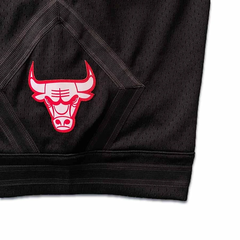Chicago Bulls Mitchell & Ness Hardwood Classics 1997-98 Custom Black Swingman Shorts