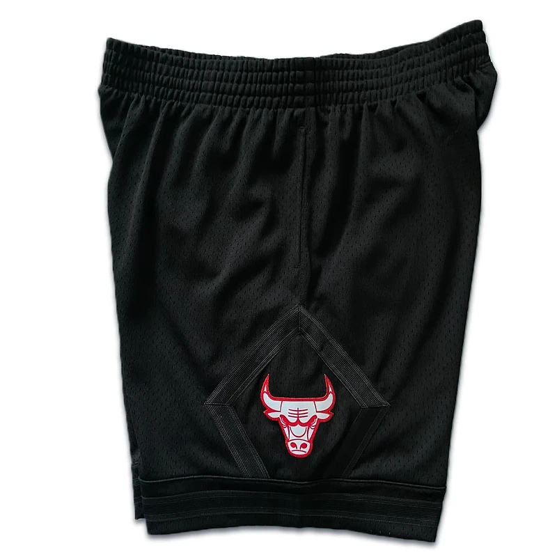 Chicago Bulls Mitchell & Ness Hardwood Classics 1997-98 Custom Black Swingman Shorts