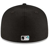 Florida Marlins New Era 1997 World Series Side Patch 59FIFTY Fitted Black Hat
