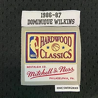 Atlanta Hawks Dominique Wilkins Mitchell & Ness 1986-87 Hardwood Classics Black Swingman Jersey
