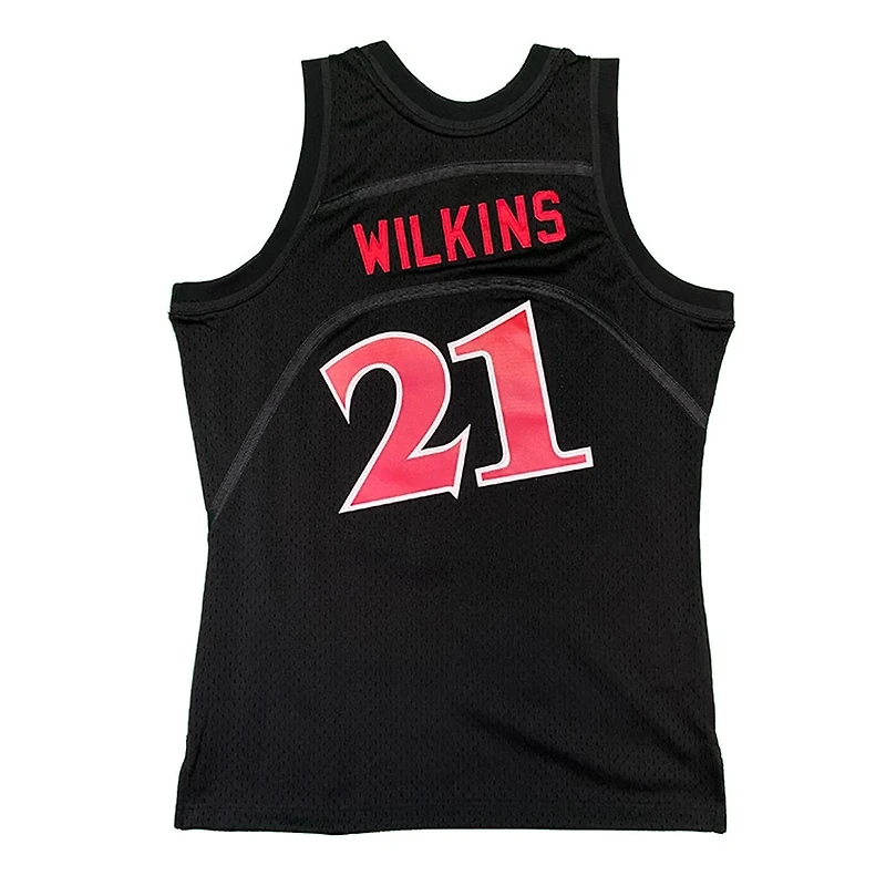 Atlanta Hawks Dominique Wilkins Mitchell & Ness 1986-87 Hardwood Classics Black Swingman Jersey