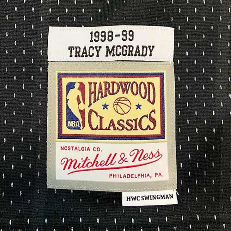 Toronto Raptors Tracy McGrady Mitchell & Ness 1998-99 Hardwood Classics Black Swingman Jersey