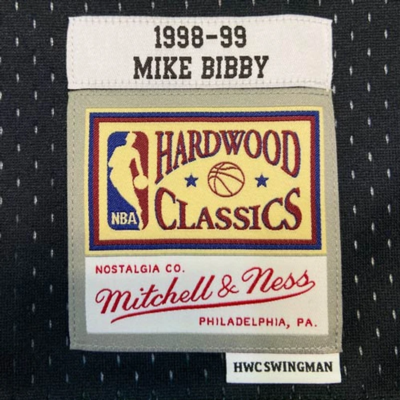 Vancouver Grizzlies Mike Bibby Mitchell & Ness 1998-99 Hardwood Classics Black Swingman Jersey