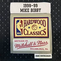 Vancouver Grizzlies Mike Bibby Mitchell & Ness 1998-99 Hardwood Classics Black Swingman Jersey