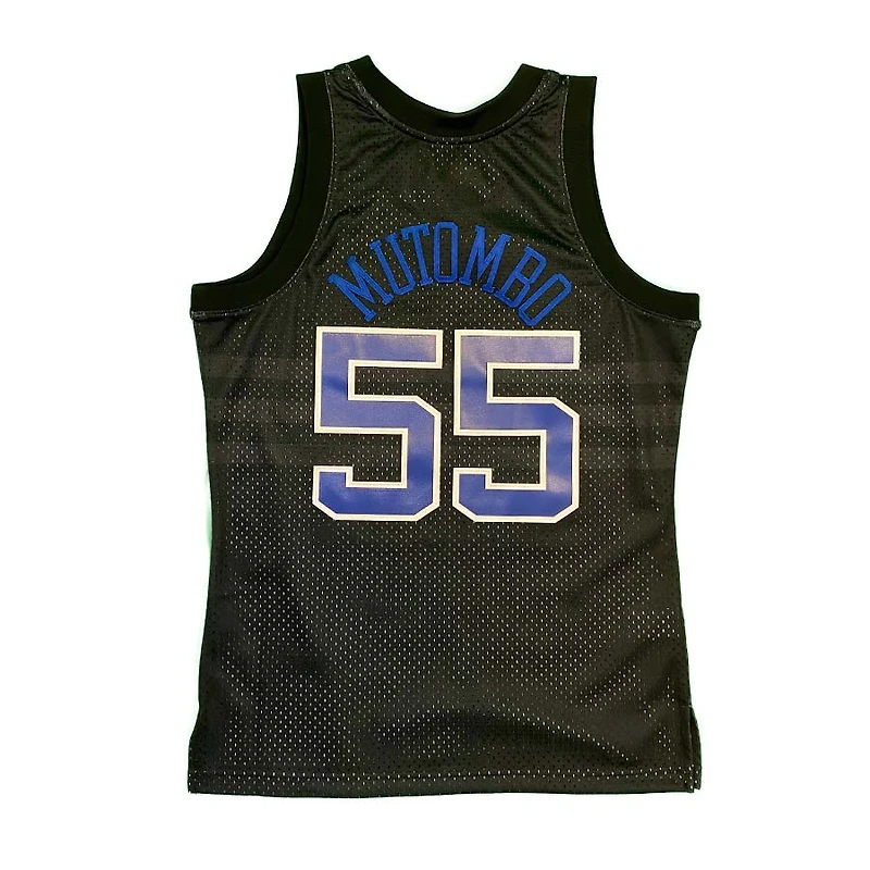 Denver Nuggets Dikembe Mutombo Mitchell & Ness 1991-92 Hardwood Classics Black Swingman Jersey
