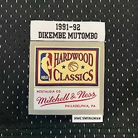 Denver Nuggets Dikembe Mutombo Mitchell & Ness 1991-92 Hardwood Classics Black Swingman Jersey