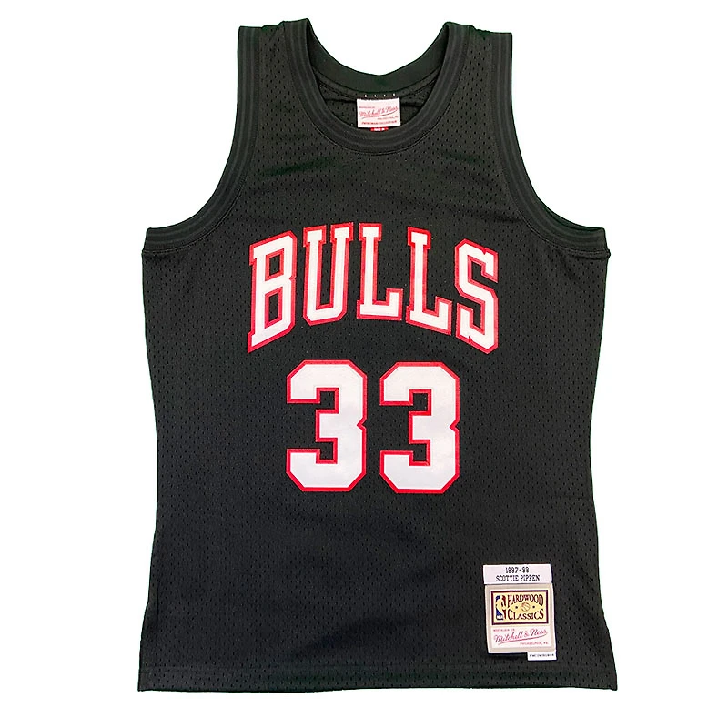 Chicago Bulls Scottie Pippen Mitchell & Ness 1997-98 Hardwood Classics Black Swingman Jersey