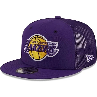 Los Angeles Lakers New Era Classic Trucker Purple 9FIFTY Snapback Hat