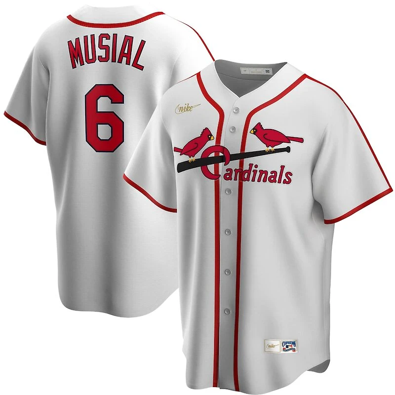 St. Louis Cardinals Stan Musial Nike Cooperstown Collection Jersey