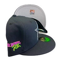 Dallas Cowboys Navy Superbowl 12 Side Patch Gray UV 59FIFTY Fitted Hat