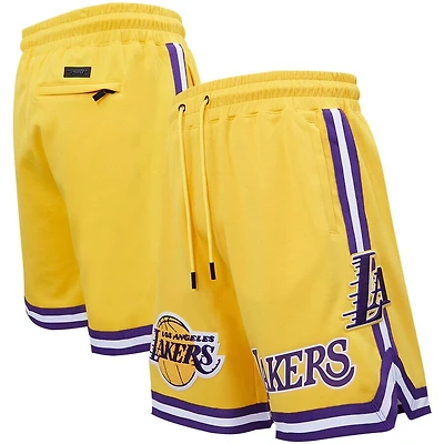 Los Angeles Lakers Pro Standard Gold Chenille Shorts