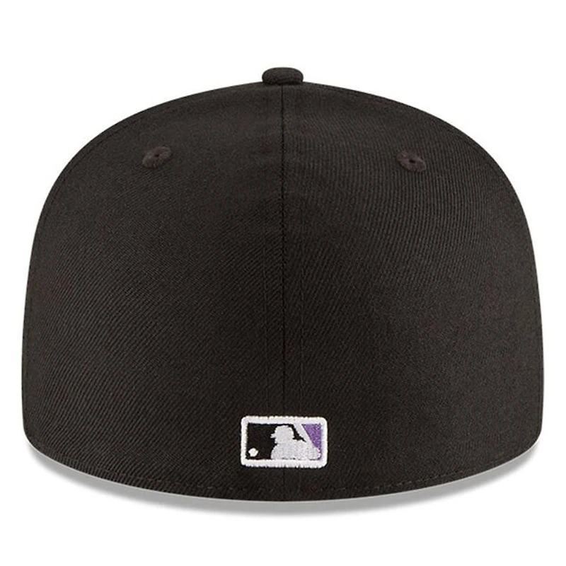 Arizona Diamondbacks Black 2001 World Series Side Patch Gray UV 59FIFTY Fitted Hat