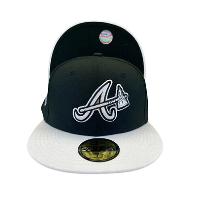Atlanta Braves Black Oreo 2017 Inaugural Season Side Patch UV 59FIFTY Fitted Hat