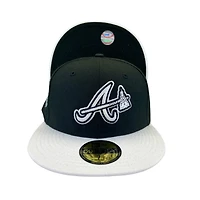 Atlanta Braves Black Oreo 2017 Inaugural Season Side Patch UV 59FIFTY Fitted Hat