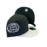 Atlanta Braves Black Oreo 2017 Inaugural Season Side Patch UV 59FIFTY Fitted Hat