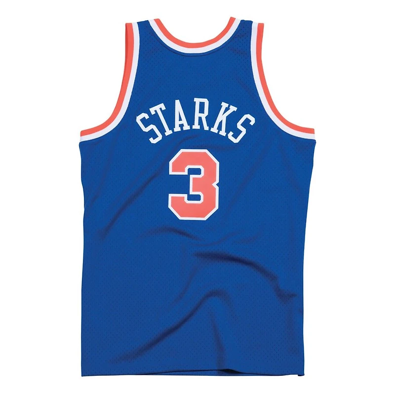 New York Knicks John Starks Mitchell & Ness 1991-92 Hardwood Classics Royal Blue Swingman Jersey