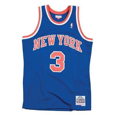 New York Knicks John Starks Mitchell & Ness 1991-92 Hardwood Classics Royal Blue Swingman Jersey