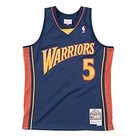Golden State Warriors Baron Davis Mitchell & Ness 2006-07 Hardwood Classics Navy Swingman Jersey