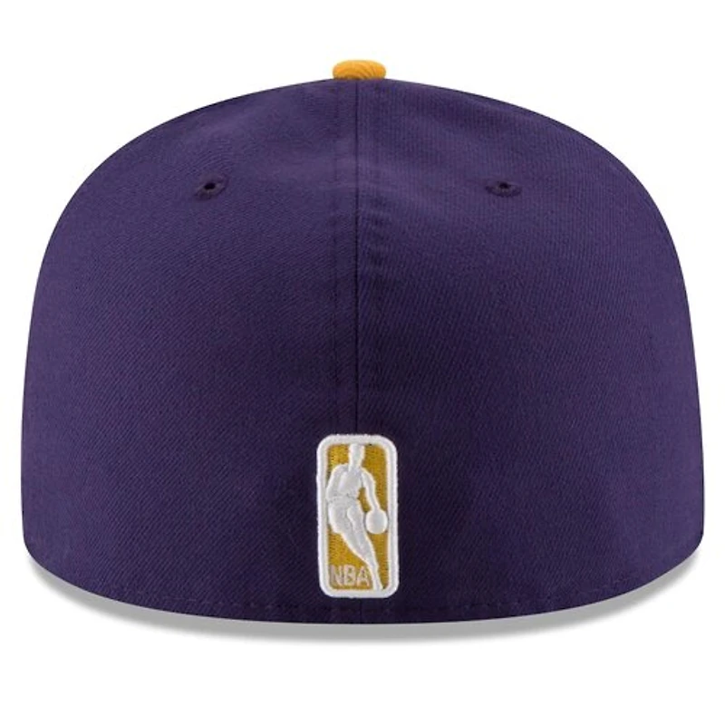 Los Angeles Lakers New Era Purple Gold 2Tone 59FIFTY Fitted Hat