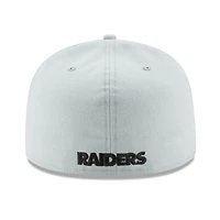 Las Vegas Raiders Grey 59FIFTY Fitted Hat