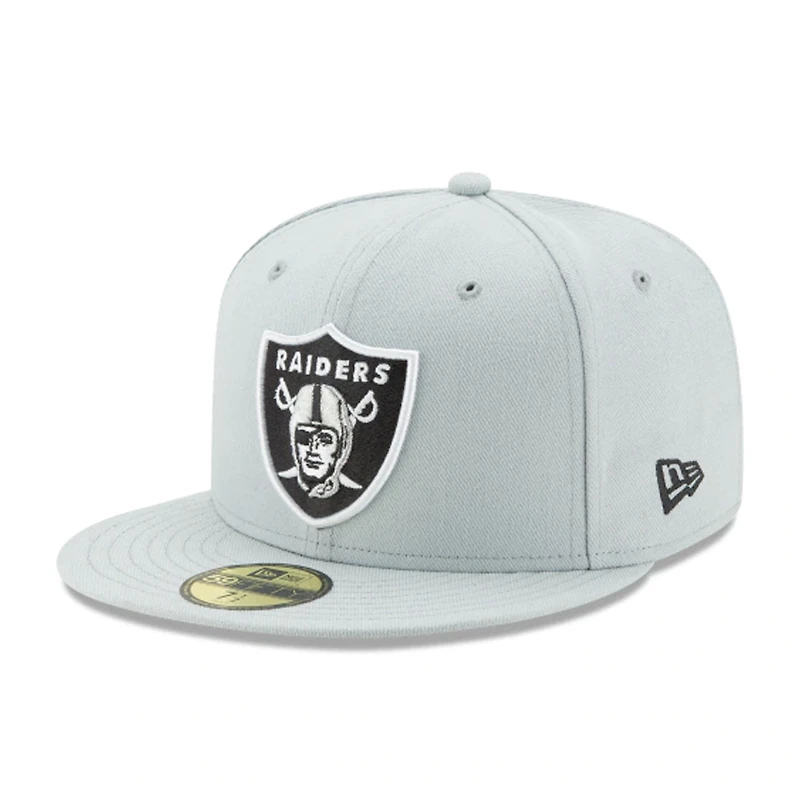 Las Vegas Raiders Grey 59FIFTY Fitted Hat