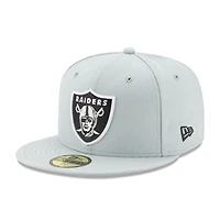 Las Vegas Raiders Grey 59FIFTY Fitted Hat