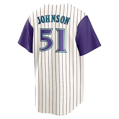Arizona Diamondbacks Randy Johnson Nike Cream Cooperstown Collection Player Jersey