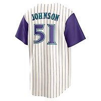 Arizona Diamondbacks Randy Johnson Nike Cream Cooperstown Collection Player Jersey