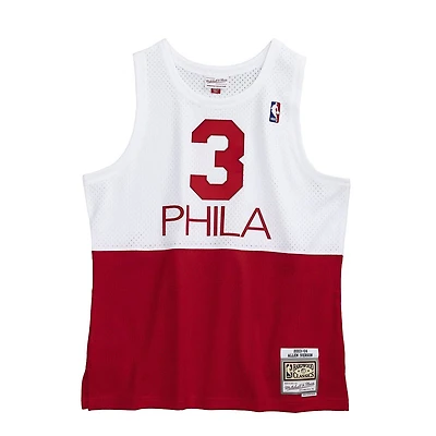 Philadelphia 76ers Allen Iverson Mitchell & Ness 2003-04 Hardwood Classics White Red Swingman Jersey