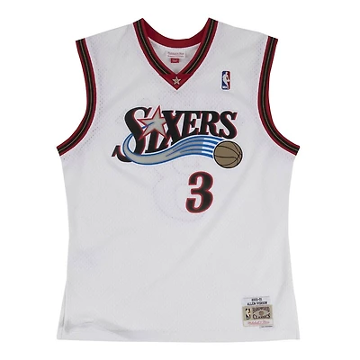 Youth Philadelphia 76ers Allen Iverson Mitchell & Ness 2000-01 Hardwood Classics Swingman White Jersey