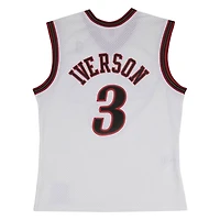 Youth Philadelphia 76ers Allen Iverson Mitchell & Ness 2000-01 Hardwood Classics Swingman White Jersey