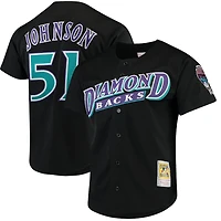 Arizona Diamondbacks Randy Johnson Mitchell & Ness Black Cooperstown Collection Mesh Batting Practice Jersey